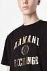Мужская футболка Armani Exchange чёрного цвета