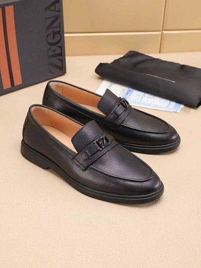 Мужские кожаные лоферы Ermenegildo Zegna   