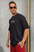 Чёрная оверсайз футболка Balenciaga