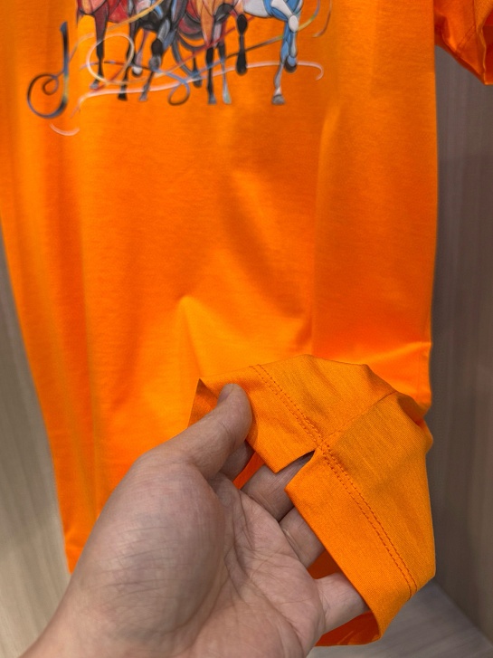 Футболка оранжевого цвета Hermes Premium