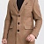 Бежевое мужское пальто Burberry logo label