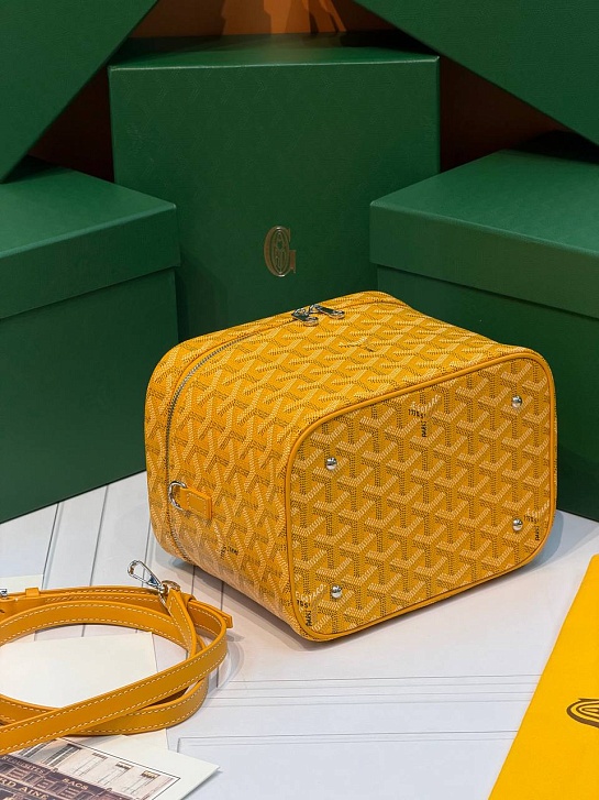 Кожаная сумка Goyard Muse Vanity Case ​premium 20x16x14 см