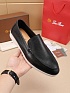 Мужские кожаные лоферы Loro Piana Summer Walk - Black