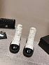 Женские кожаные ботинки с мехом Chanel Premium