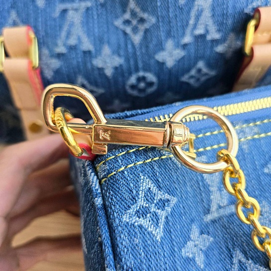 Женская джинсовая сумка Louis Vuitton 2 в 1 28x13 см