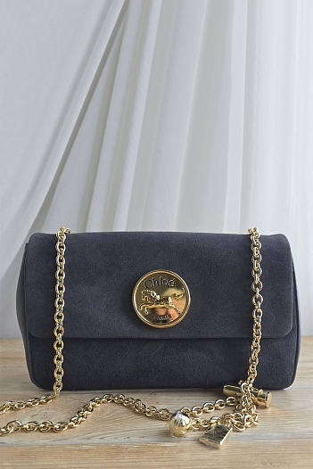 Замшевая сумка Chloe Small Heritage 28x17 см   