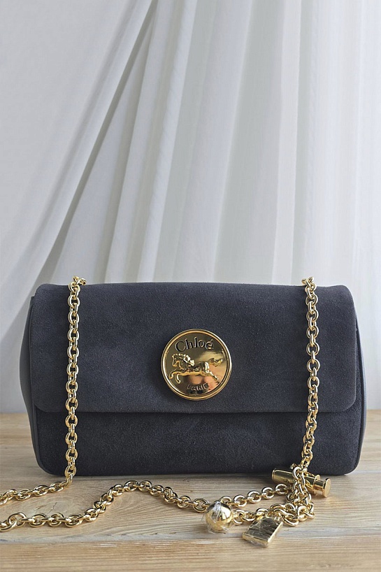 Замшевая сумка Chloe Small Heritage 28x17 см