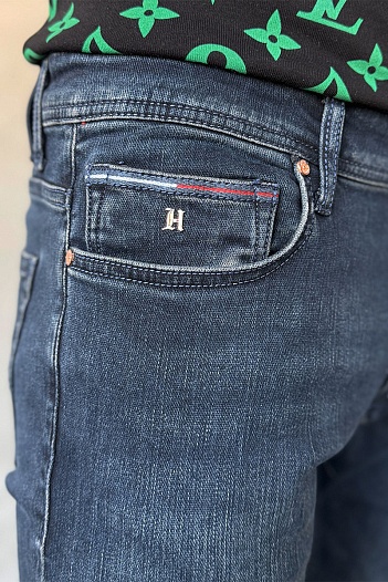 Мужские тёмно-синие джинсы Tommy Hilfiger   