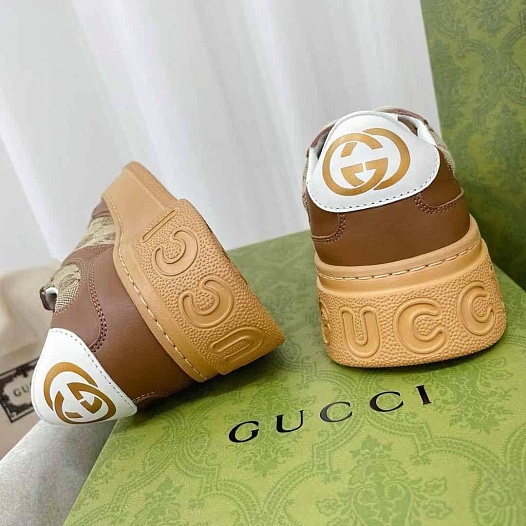 Женские кроссовки Gucci GG Chunky B - Brown   