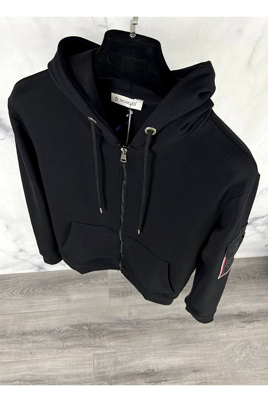 Спортивный костюм чёрного цвета side pocket