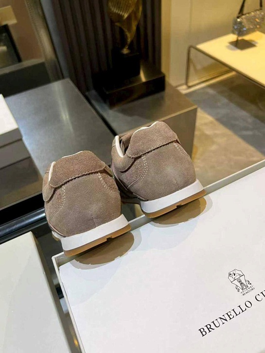 Женские замшевые кроссовки Brunello Cucinelli premium