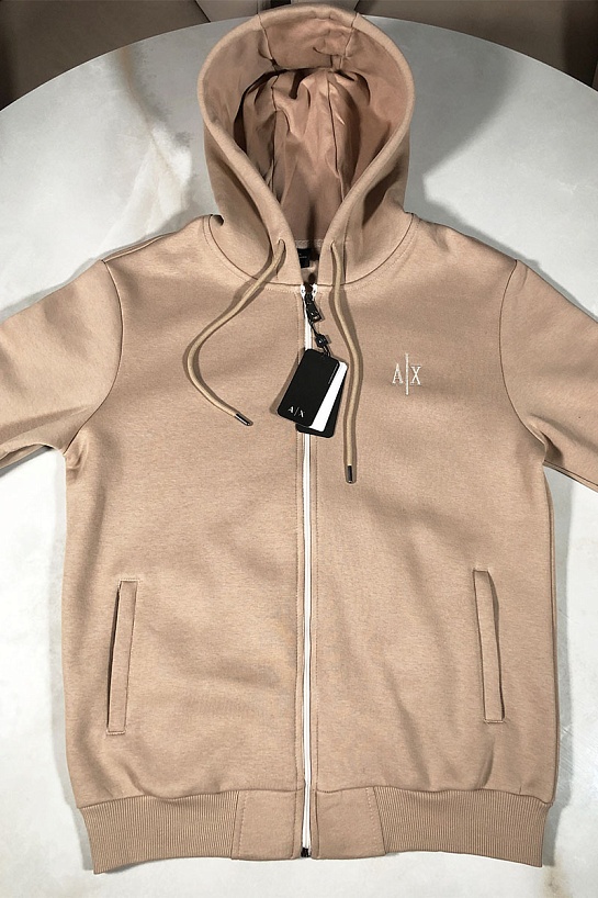 Утеплённый костюм на флисе Armani Exchange - Beige / Black