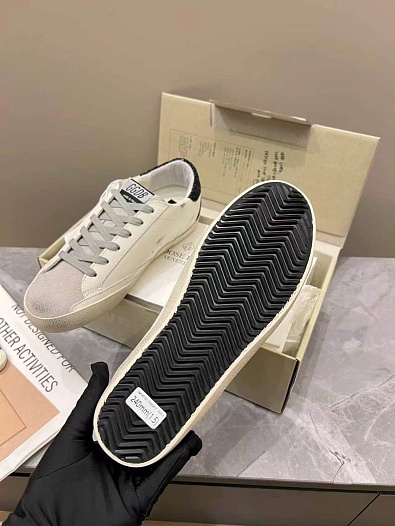 Женские кожаные кроссовки Golden Goose Super Star premium   