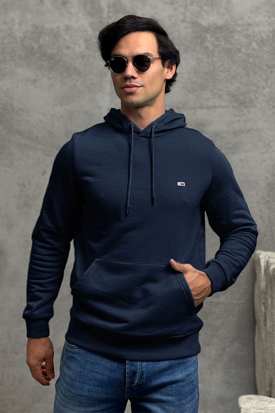 Мужское худи Tommy Hilfiger тёмно-синего цвета