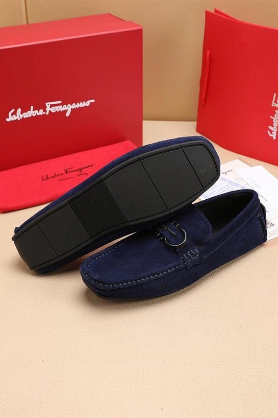 Мужские замшевые мокасины Salvatore Ferragamo