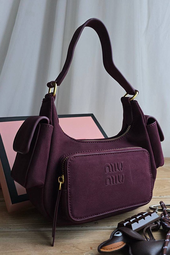 Женская замшевая сумка MIU MIU 21x12 см (2 расцветки)