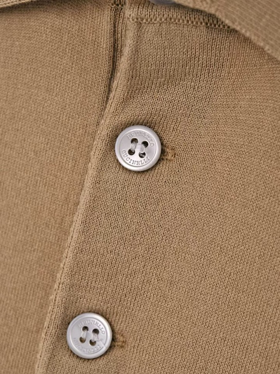 Мужское бежевое поло Brunello Cucinelli premium