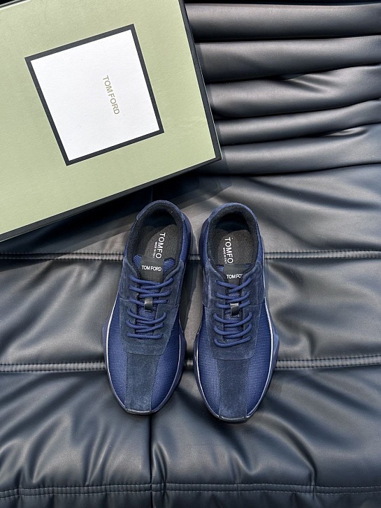 Мужские кроссовки Tom Ford синего цвета