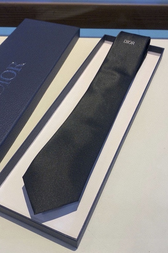 Галстук Dior logo-embroidered premium - Black