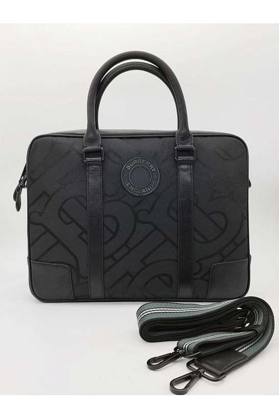 Текстильная сумка Burberry Jacquard Monogram 36x28x9 см
