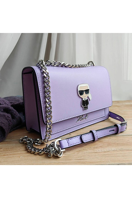 Кожаная сумка Karl Lagerfeld K/Ikonik Metal Lock 22x16 см (3 расцветки)