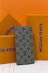 Кожаный бумажник Louis Vuitton Brazza premium 10x19x2 см