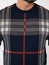 Мужская синяя кофта Burberry check pattern