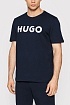 Мужская футболка Hugo Boss тёмно-синего цвета