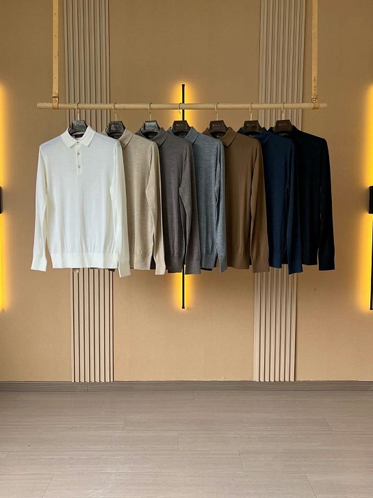 Поло с длинным рукавом Loro Piana Premium - Flower Aprecot