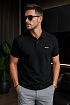 Мужское поло Hugo Boss чёрного цвета