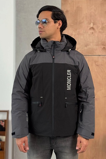 Пуховик Moncler Grenoble Fussen Ski - Black / Grey   