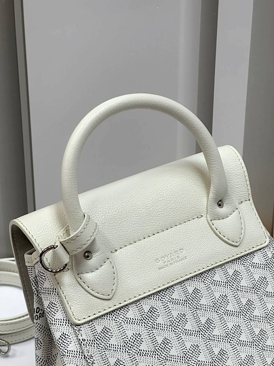 Женский рюкзак Goyard Alpin Mini Premium 23x19x9.5 см - White