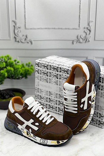 Замшевые кроссовки Premiata Mick - Brown   
