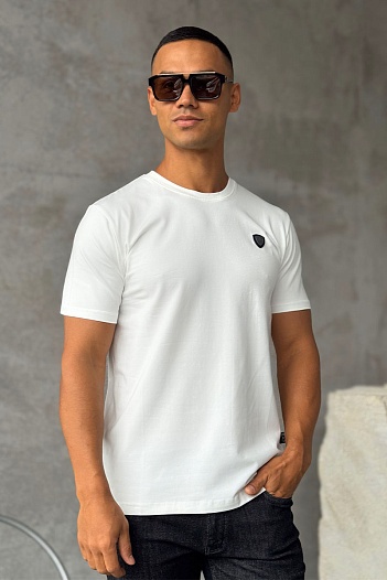 Белая мужская футболка Emporio Armani 7   