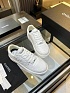 Женские кожаные кроссовки Chanel Premium - White