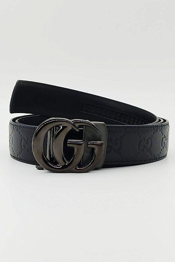 Брендовый кожаный ремень Gucci (ширина 3.8 см, длина 125 см)   