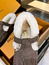Женские меховые лоферы Louis Vuitton Colorado Comfort Mary Jane premium