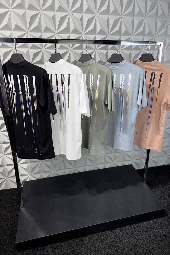 Мужская чёрная футболка Amiri