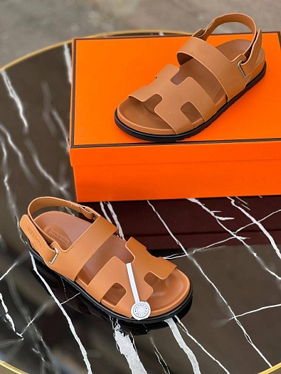 Женские сандалии Hermes Chypre - Brown   