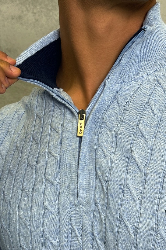 Мужской джемпер Polo Ralph Lauren cable-knit - Blue
