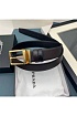 Кожаный ремень Prada (ширина 3.8 см, длина 125 см)