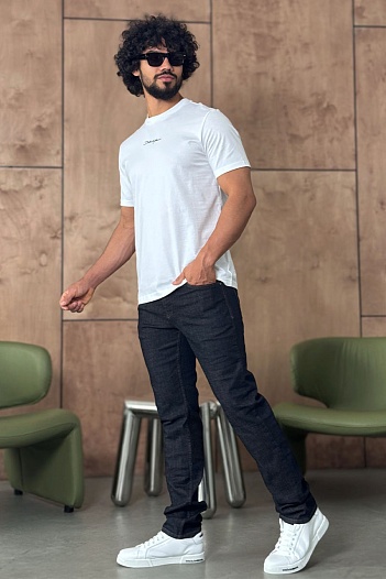 Мужские тёмно-синие джинсы Tom Ford regular fit   