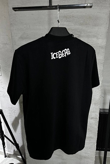 Мужская чёрная футболка Iceberg x Looney Tunes   