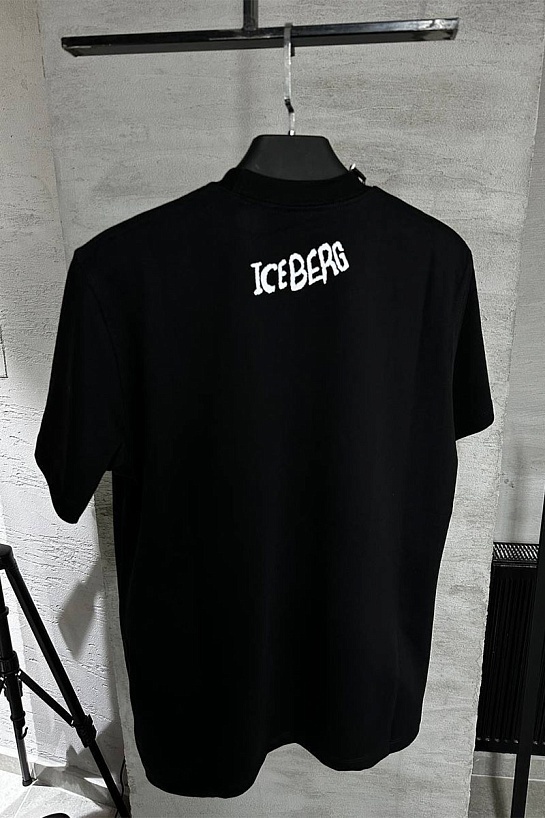 Мужская чёрная футболка Iceberg x Looney Tunes