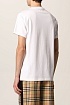 Белая оверсайз футболка Burberry TB logo-embroidered