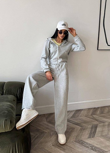 Женский серый костюм Alo premium    