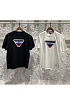 Чёрная оверсайз футболка Prada