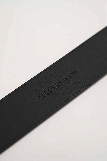 Кожаный ремень Bottega Veneta (ширина 4 см, длина 100 / 105 см)   