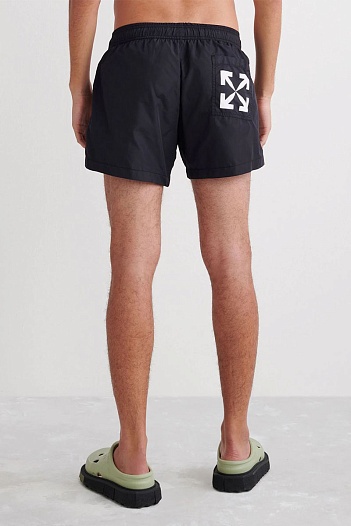Мужские чёрные шорты Off-White Arrows   