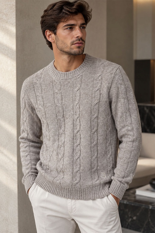 Мужской свитер Loro Piana premium - Beige